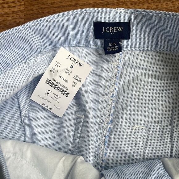 J Crew Striped high-rise wide-leg cropped pant Size 25 NWT $118!! - Picture 6 of 10